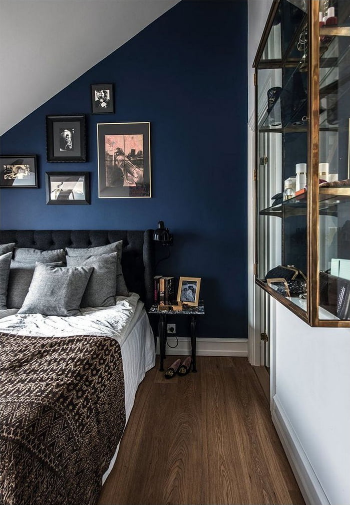 navy blue color bedroom ideas 1